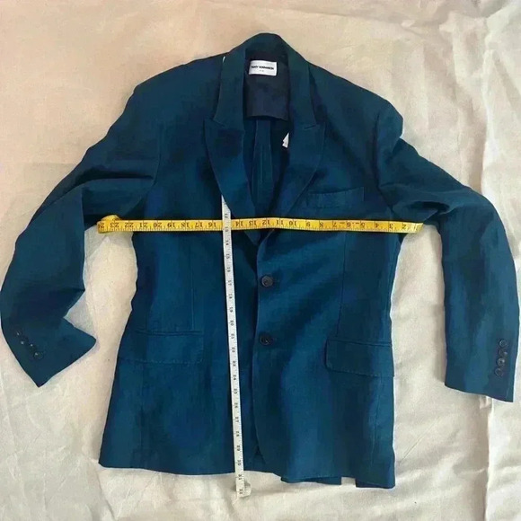 Teddy Voranson | SB Peak Lapel Linen Blazer - Azure / Sz 42R [NWT] - Picture 4 of 9